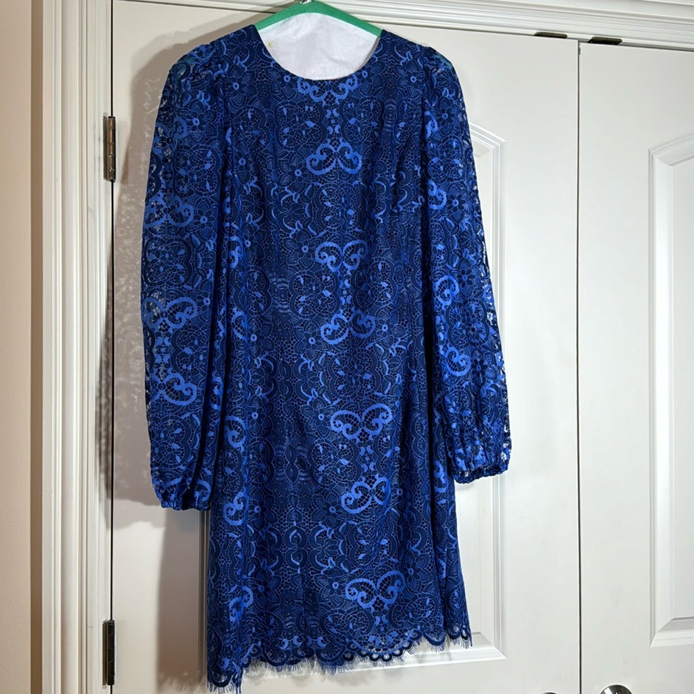 NWT Lilly Blue Lacy Long Sleeves